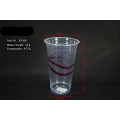 500ml Disposable Ribbon Plastic Cup